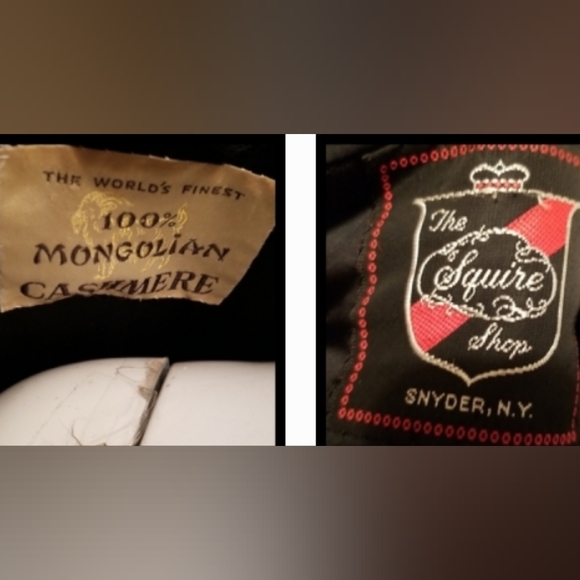 GIVENCHY unlabeled Neiman Marcus Mongolian cashmere fur collar raccoon vintage - Picture 16 of 17